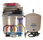 iSpring 100GPD 7-Stage Reverse Osmosis RO UV Alkaline Water Filter System with Booster Pump
