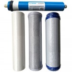 Finest-Filters Reverse Osmosis RO Unit Complete Replacement Pre Filters Including Membrane (4 Filters) (100Gpd Membrane)