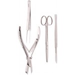 TAMSCO Basic Fragging Kit Of 4 Pieces (M-1090, M-1140, T Cutters For Hard and Soft Coral Stainless Steel Convenient Button Case Good For Fresh and ...