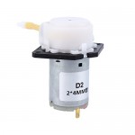 12V DC DIY Dosing Pump Peristaltic Dosing Head Automatic Doser Pump Connector for Aquariums Lab Analytic Liquid (White)