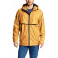 Charles River Apparel Men's New Englander Waterproof Rain Jacket, Yellow/Navy, Large